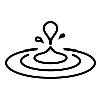 An animated water drop falling dow   indicating transformation